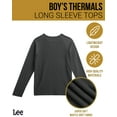 thumbnail image 2 of Lee Boys Thermal Shirt - 3 Pack Soft Cozy Raglan Thermal Top Long Sleeve Tee Shirts for Boys, 2 of 7