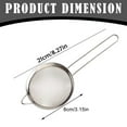thumbnail image 3 of Stainless Steel Fine Mesh Conical Sieve/Colander, Heavy Duty Mini Strainer, Multi-Purpose for Cooking, Baking, Loose Leaf Tea, Bar Strainer Cocktails, 8.27Inches, 3 of 9