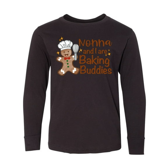Inktastic Nonna And I Are Baking Buddies Long Sleeve Youth T-Shirt