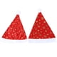 thumbnail image 1 of EeaseMX 2 tocados decorativos cortos de felpa con estampado para festivales de Navidad., 1 of 8