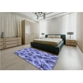 thumbnail image 4 of Ahgly Company Indoor Rectangle Patterned Slate Blue Area Rugs, 2' x 3', 4 of 6