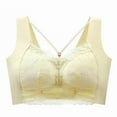 thumbnail image 3 of Seamless Lace Bras For Women Wirefree Comfortable Mesh Padded Soft Back Smoothing Bra Bra 36c Sports Bra Large Super Push up Bra Sports Bra Pack for Women Womens Sports Bra Pack Women's Push up Bras, 3 of 5