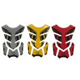 thumbnail image 2 of Silver Red Gold 3D Motorcycle Fuel Oil Tank Pad Decal Protector Cover Sticker Universal For Honda Yamaha Kawasaki Suzuki, 2 of 4