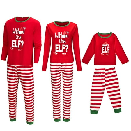 

Sunisery Christmas Family Matching Cute Pajamas Adult Women Kids Baby Sleepwear Set Plus