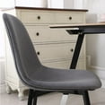 thumbnail image 5 of Roundhill Furniture Lassan Contemporary MDF & Rubberwood 5-Pcs Dining Table Set, White/Gray, 5 of 9