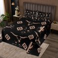thumbnail image 2 of Erosebridal Western Cow Skull Coverlet Set Twin, Tribal Aztec Bedding Set, Tropical Cactus Room Decor 2pcs, 2 of 5