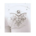 thumbnail image 2 of LA Idol/H&Y Rhinestone Studded White Denim Jeans Cross Pocket (LA Idol 5171BT/H&Y HY-444), 2 of 7