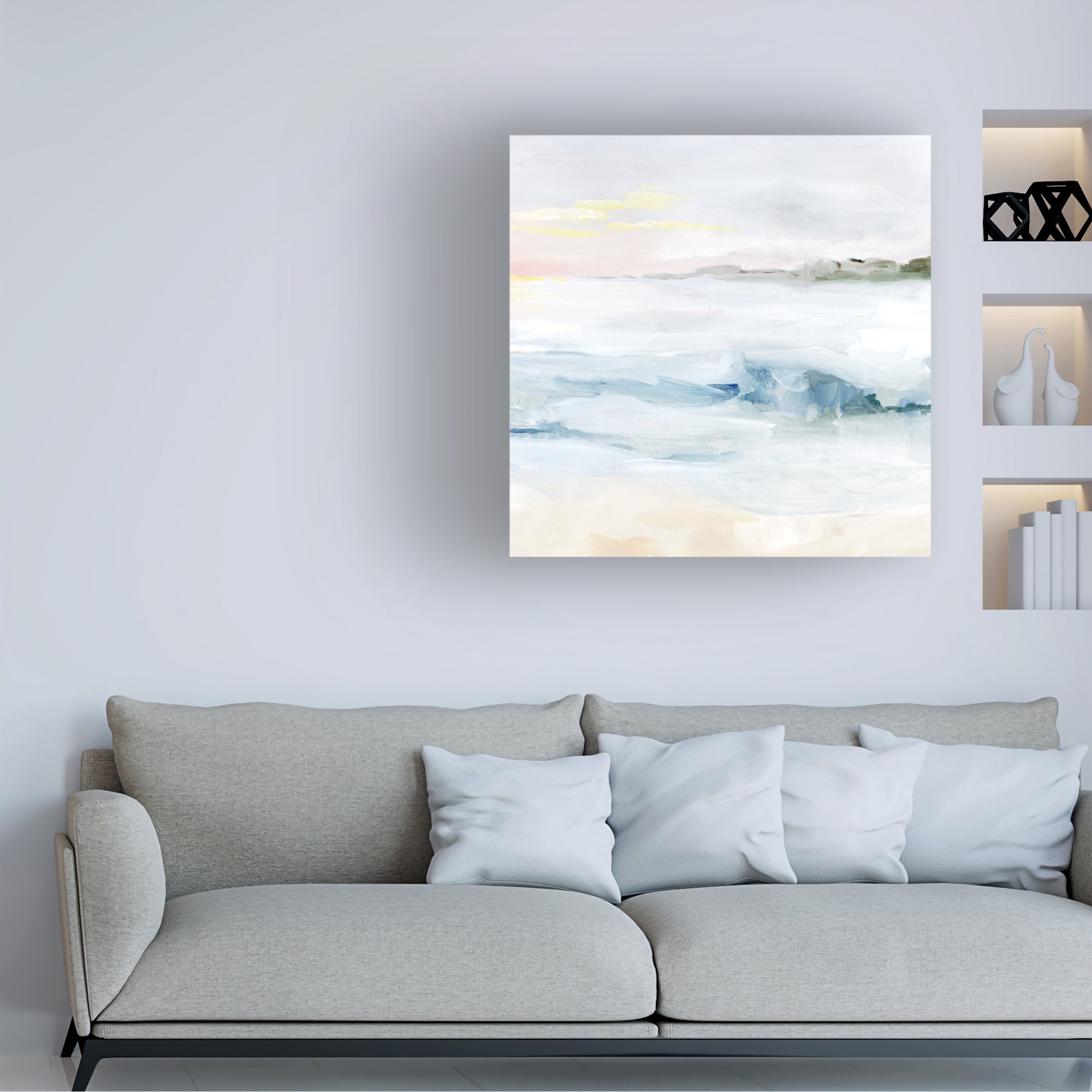 Grace Popp 'Surf at Dawn II' Canvas Art