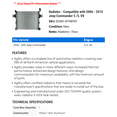 thumbnail image 2 of Radiator - Compatible with 2006 - 2010 Jeep Commander 5.7L V8 2007 2008 2009, 2 of 2