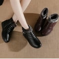 thumbnail image 2 of Women's High - Top Velvet - Upper Winter Boots with Round Toe - Warm, Comfortable, Flat - Heel Casual Boots with Side Zipper and Totem Element, 2 of 9