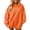 Orange, variant on IAJDKMEK Womens Sweatshirt Halloween Print Top — Round Neck Loose Long Sleeve, Fall Tops for Women Festive Pullover,Black L