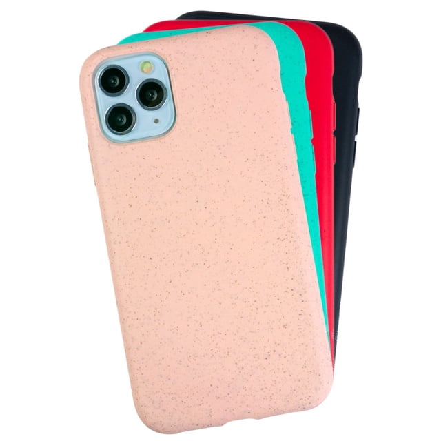 Funda para iPhone 11 Pro Max, Case InstaCase Biodegradable Rojo EcoFriendly iPhone 11 Pro Max, Protector para iPhone 11 Pro Max Biodegradables
