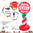 thumbnail image 5 of Christmas Inflatable 4 ft Santa Stop Here Indoor Decorations with Light Blow up Outdoor Holiday Yard Garden Lawn Christmas Decors, 5 of 8