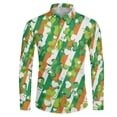 thumbnail image 3 of Camisas con estampado abstracto en 3D para hombre, camisas casuales de manga larga con botones y corte regular, camisetas de playa para hombre, camisetas de gran tamaño, 3 of 5