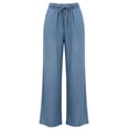 thumbnail image 4 of RUTAYY Women's Pants Effortless Wide Leg Solid Color Relaxed Casual Everyday Bottoms with Pockets Drawstring Comfortable Breathable Vibrant Holiday Trousers, 4 of 4