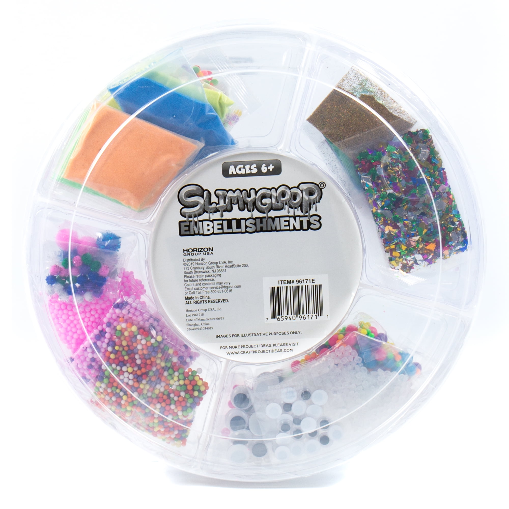 SLIMYGLOOP Mix'EMS Geodes, Metallic Slime, Glitter, Crystal Beads, Chunky  Beads by Horizon Group USA - Toys 4 U