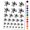 Black, variant on Cartoon American Football Player Running with Ball Water Resistant Temporary Tattoo Set Fake Body Art Collection - Purple