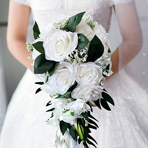 Making A Cascading Bridal Bouquet With Silk Flowers Best Flower Site
