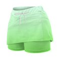 thumbnail image 6 of Stephy Women's Fashionable Casual Sports Casual Skirt with Pocket Drawstring Solid Color Mid Waist Skirt Pants, Green, XXL, 6 of 6