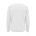 thumbnail image 4 of Fabrcox Long Sleeve Shirts for Men Crew Neck Raglan Shirt Men Lightweight Breathable Sun Protection Going Out Athletic Men Workout Shirts White XL, 4 of 7