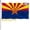 Arizona Flag, variant on Utah State Flag Double Sided 3x5 Outdoor UT State Flag Heavy Duty 3 Ply with Durable Canvas Header and 2 Brass Grommets Vivid Colors