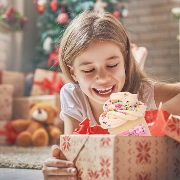 Toycle 300ml Furry Cloud Butters Slimes Clays Toy Non Settling With Accessories DIY Noodles Stretchy Slimes For Creatives Crafts(B.Rubber)