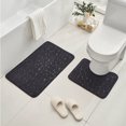 thumbnail image 1 of Juego de 2 alfombras de baño de espuma viscoelástica Naxoaeo en liquidación: alfombra de baño gruesa, suave y antideslizante, y tapete de baño contorneado, absorbente y lavable., 1 of 3