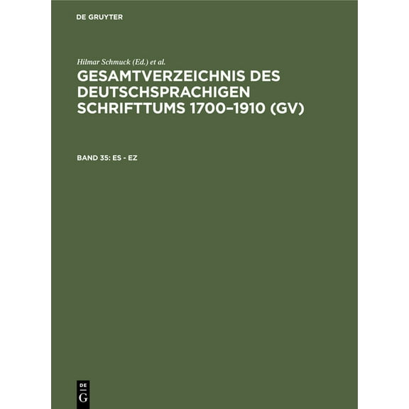 Es - EZ, (Hardcover)