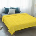 thumbnail image 4 of Yellow Morocco Blanket Soft Cozy Warm Throw Blanket for Couch, Plush Fuzzy Flannel Fleece Blankets for Sofa, Geometric Leaf Diamond Lattice Abstract Bed Blankets Lightweight Gifts for Women, 50"x60", 4 of 9