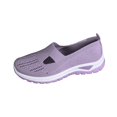 thumbnail image 2 of AUDeals Womens Orthopedic Slip On Sneakers Non Slip Arch Support Lightweight Breathable Walking Shoes (Purple, 9), 2 of 9