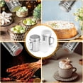 thumbnail image 4 of Powdered Sugar Shaker Duster with Handle, Stainless Steel Fine Mesh Shaker Powder Cans with Plastic Lid, Sifter Dredge Shaker for Powder Sugar Cinnamon Cocoa Pepper Coffee Flour Salt, 4 of 8