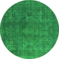 thumbnail image 1 of Ahgly Company Indoor Round Persian Green Bohemian Area Rugs, 3' Round, 1 of 4