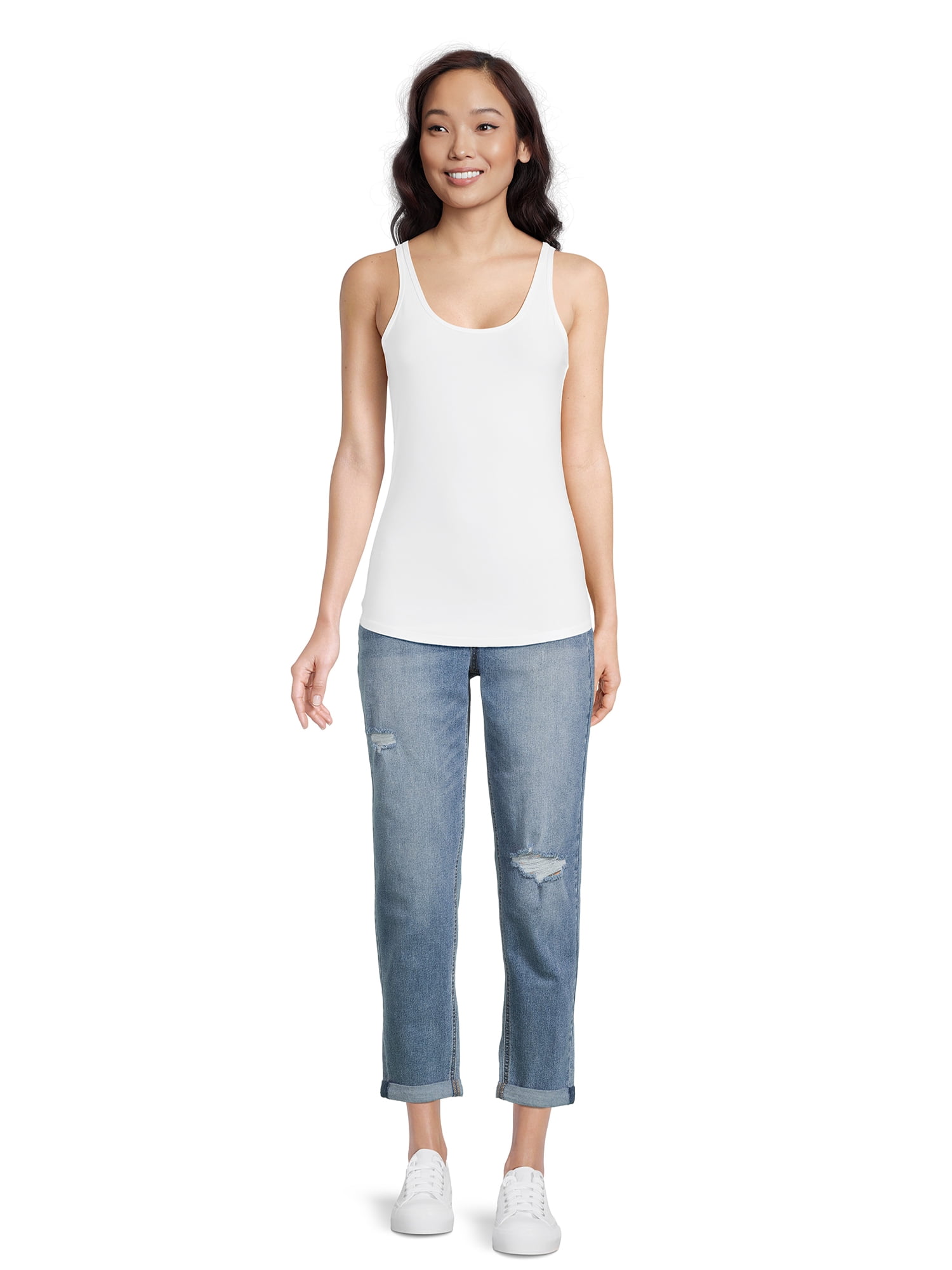 No Boundaries Scoop Neck Tank Top, Women's