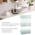 thumbnail image 4 of Multifunctional Storage Box, 3 Tier Bathroom Countertop Organizer with Detachable Tray Acrylic Material Transparent Trays Organize and Store Items, 4 of 8