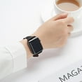 thumbnail image 4 of WFEAGL Apple Watch Leather Band Replacement Wristband 38mm 40mm 41mm Black/Black, 4 of 6