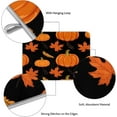 thumbnail image 4 of Fall Dish Drying Mat, Maple Leaves Pumpkins Autumn Microfiber Kitchen Countertops Protector Draining Pad Absorbent Reusable Washable Coffee Bar Mat Easy Clean,, 4 of 7