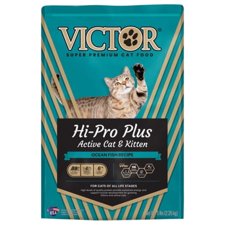 Victor Super Premium Dog Food Hi-Pro Plus Active Cat Kitten Dry Cat Food Ocean Fish 5lb