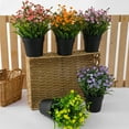thumbnail image 6 of Fake Plants, Small Potted Plants, Mini Artificial Small Flower, Faux Greenery Plants for Garden Lawn Balcony Office Home Decoration, 6 of 8