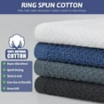 thumbnail image 4 of 100% Cotton Terry Kitchen Towels, 6 Pack Dish Cloths for Washing Dishes, Super Soft and Absorbent Dish Towels Rags, 15x25 Inch, Navy, 4 of 9