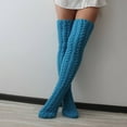 thumbnail image 1 of Dyfzdhu High Stockings For Womens Cable Knit Extra Long Boot Socks Over Knee Thigh Stocking Leg Thermalers, 1 of 4