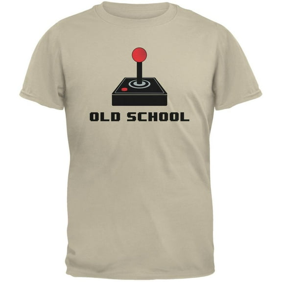 Old School Joystick Sand Adult T-Shirt - X-Large