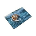 thumbnail image 3 of MKHERT Wildlife Brown Bear Hunting Fish on Alaska Doormat Rug Home Decor Floor Mat Bath Mat 23.6x15.7 inch, 3 of 3