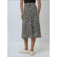 thumbnail image 4 of High Waist Zebra Print Midi Skirt, 4 of 5