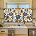 thumbnail image 2 of Yayeee Kitchen Curtains Tier Set of 2 Light Filtering 57"x24" Over Sink Window Panels, Colorful Floral, 2 of 7