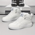 thumbnail image 3 of Men’s High Top Skateboarding Sneakers Cushioned Non-Slip Casual Streetwear Shoes with Thick Sole for Daily Walking Sports Travel and Trendy Urban Style, 3 of 9