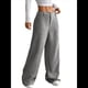thumbnail image 2 of Pantalones Anchos de para Mujer, Rectos, con Botones y Cremallera Frontal, y Bolsillos Gris L, 2 of 10