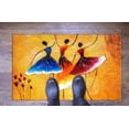 thumbnail image 3 of Outdoor Rugs, Red Rugs, Three Ballerinas Painting Rugs, African Woman Rugs, Modern Rugs, Easy To Clean Rugs, 3D Printeds Rugs, Yellow Rugs, 2.6'x9.2' - 80x280 cm, 3 of 4