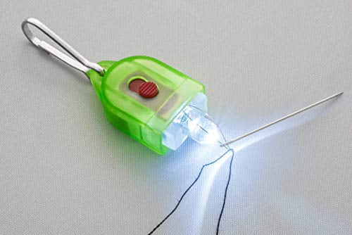 SE Assorted Color Illuminated Needle Threaders with White LEDs (24-Pack) - SN-LT24
