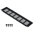 thumbnail image 1 of Cubierta de Ventilación Rectangular Uxcell 12"x3" con Rejilla y Tornillos para Gabinete Negra, 1 of 6