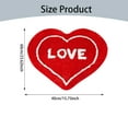 thumbnail image 2 of Carpet,Valentine's Day Heart Shaped Carpet Valentine's Day Bathroom Decoration Non Slip Bathroom Mat Red Bathroom Decoration Heart Rug Washable Heart Shaped Floor & Door Mat Welcome, 2 of 7